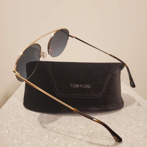 NWT Tom Ford Finn TF668 Aviator Sunglasses - Picture 11 of 15